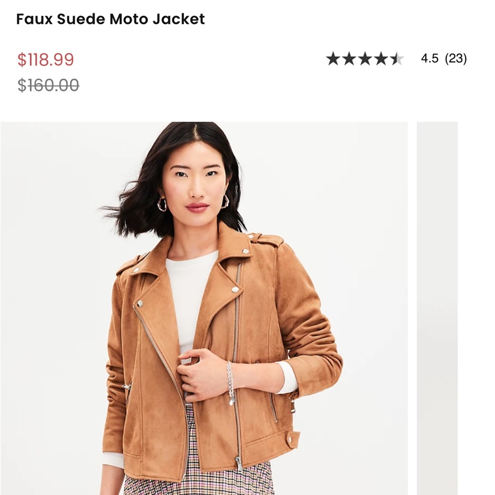 Loft women’s suede jacket